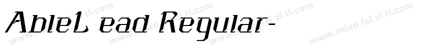 AbleL ead Regular字体转换